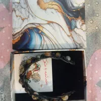 دستبند سنگ اصل بافت