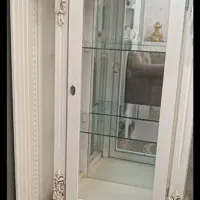 بوفه چوبی ساعت ایستاده