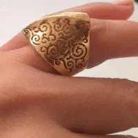 النگو نونو و انگشتر جلوه داره زیبا و مدال ستاره|جواهرات|اراک, |دیوار