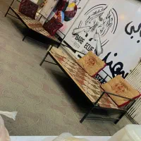 تخت آهنی و چوبی|تخت و سرویس خواب|آباده, |دیوار