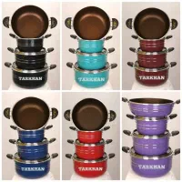 سرویس قابلمه تفلون گرانیت زنبوری۱۴ پارچه و ۷ پارچه|ظروف پخت‌وپز|اصفهان, سرچشمه|دیوار