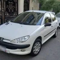 ماشین ۲۰۶ سفید رنگ