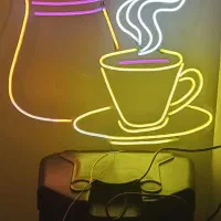 نئون چای و قهوه برای کافه  و کافی‌شاپ