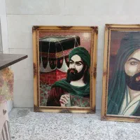 تابلو فرش  امام علی ع وحضرت محمدصلی علیه ۱۰۰در۷۲