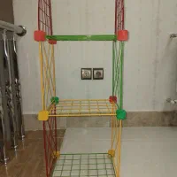 قفسه مشبک|کتابخانه، شلف، قفسه‌های دیواری|تربت‌حیدریه, شهرک ولیعصر|دیوار