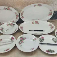 ظروف گلسرخی قدیمی