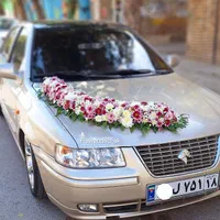 ماشین عروس و تاج گل|گل مصنوعی|بهار, |دیوار