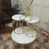 میز جلو مبلی با سه تا گلمیز