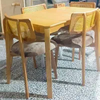 میزناهارخوری راش حصیری،ناهارخوری جدیدمینیمال،حصیری|میز و صندلی غذاخوری|خمینی‌شهر, |دیوار