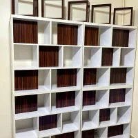 ۶کتابخانه دوطرفه به همراه ۵ استند تزئینی|کتابخانه، شلف، قفسه‌های دیواری|تهران, فلسطین (میدان انقلاب)|دیوار
