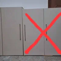 کابینت دیواری MDF هایگلاس مشه براق طرح چوب