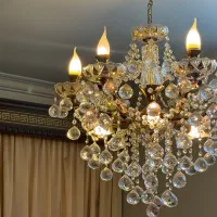 لوستر کریستال ۲ عدد