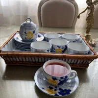 صبحانه خوری گل پنبه ای