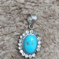 پلاک نقره فیروزه