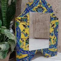 آینه جاکلیدی نقاشی شده|تابلو، نقاشی، عکس|کرمان, |دیوار