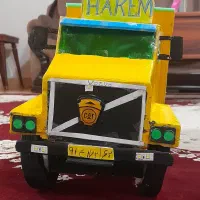 ماکت کامیون چوبی