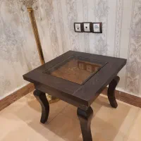 مبل راحتی ۵ نفره چوب نراد به همراه دوتا میز عسلی|مبلمان خانگی و میز عسلی|رضوانشهر, |دیوار