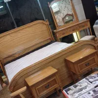 سرویس خواب ملکه تمام چوب|تخت و سرویس خواب|قم, کلهری|دیوار