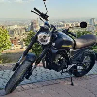 موتور کافه ریس کویر ST3 بسیار تمیز مشکی مات
