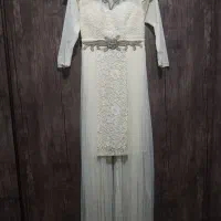 پیراهن زنانه دانتل و حریر