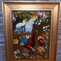 تابلو فرش دستباف طوطی بافت تبریز golha|تابلو فرش|تهران, نارمک|دیوار