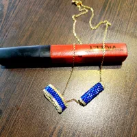 ست پلاک آویز و انگشتر منجوق