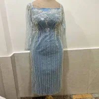 لباس مجلسی فقط یک بارپوشیدم سایز46