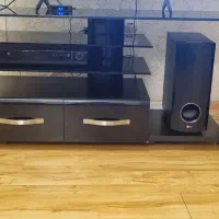 میز تلویزیون شیشه ای مشکی