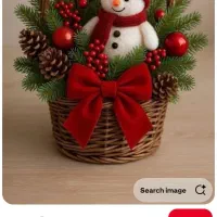 دست گل آدم برفی شب یلدا مخصوص عیدی شب یلدا|گل مصنوعی|تهران, مروارید شهر|دیوار