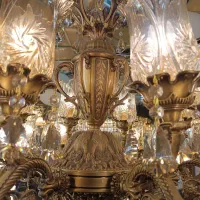 لوستر 16 شعله برنز با فاکتور معتبر|لوستر و چراغ آویز|تهران, سعادت‌آباد|دیوار