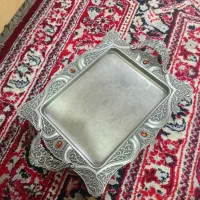 تابلو گل طلایی و سینی نگین دار|تابلو، نقاشی، عکس|تهران, هفده شهریور|دیوار