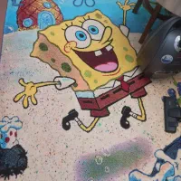 فرش اتاق کودک باب اسفنجی