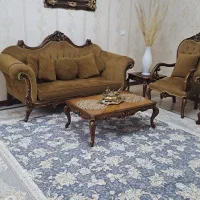 مبل ۷ نفره در حد تمیز کاملا محکم وجنس خوب|مبلمان خانگی و میز عسلی|آفتاب, |دیوار