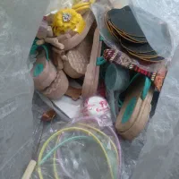 صندل زنانه طرح گل و تعدادی پلاسکو حراجی|کیف، کفش، کمربند|رامشیر, |دیوار