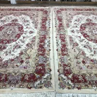 (فرش فرزین)جفت ۹ متری خطیبی۴۰ رج (کف قیمت) نخ پشم|فرش|تبریز, |دیوار