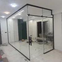 شیشه بالکنی نمایشگاهی اسلایدینگ پارتیشن شیشه ایی|خدمات پیشه و مهارت|ری, علایین|دیوار