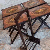 جلو مبلی و میز عسلی تاشو ،چهارتایی ،شیک و کاربردی|مبلمان خانگی و میز عسلی|خرمشهر, |دیوار