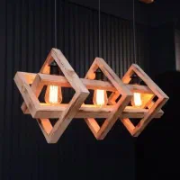 لوستر چوبی|لوستر و چراغ آویز|ساوه, |دیوار