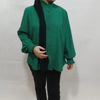 شومیز  سبز مزون دوز سایز ۴۰