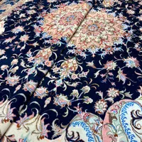 فرش دستباف جفت ۶ متری کاشمر سالاری سرمه ای دستبافت|فرش|تهران, مولوی|دیوار