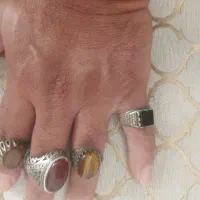 انگشتر عقیق یمن با رکاب درشت