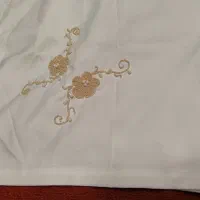 تعداد ملحفه  گلدوزی شده تترون سفید نو|سرویس روتختی|زاهدان, |دیوار