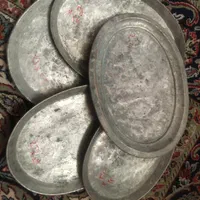 سینی مسی چراغ  روشنایی و چای خوری عتیقه بخاری گازی|ظروف سرو و پذیرایی|فسا, |دیوار