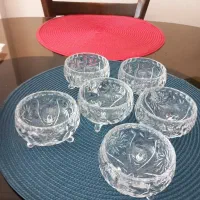 اجیل خوری کریستال کوچک میوه خوری کریستال دیس