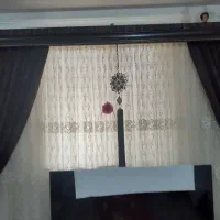 پرده حال و اتاق خواب با میل پرده و کتیبه