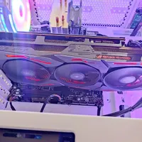 کارت گرافیک 5600xt سه فن asus strix