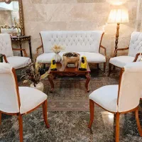 مبل وناهارخوری ایتالیایی ( چوب راش آماده تحویل)