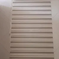 پرده زبرا جفت کرم قهوه ای