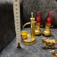 دله قلیان برنجی برنزکلکسیون ظروف آشپزخانه دکوری|مجسمه، تندیس، ماکت|تهران, افسریه جنوبی|دیوار