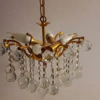 لوستر توپی کریستالی|لوستر و چراغ آویز|اصفهان, شفق|دیوار